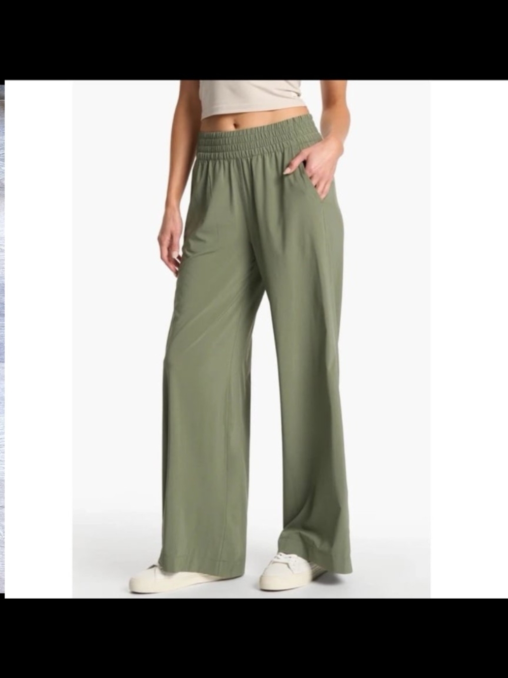 Vuori Villa Wideleg Pants Green Medium - Picture 3 of 9